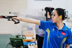 Xạ thủ Trịnh Thu Vinh xếp hạng 22 thế giới 10m súng ngắn hơi nữ