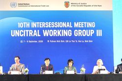 Phiên họp giữa kỳ lần thứ 10 Nhóm Công tác III trong khuôn khổ UNCITRAL diễn ra tại Ninh Bình