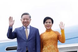 Nga diễu binh đón Tổng Bí thư, Chủ tịch nước Tô Lâm tại sân bay