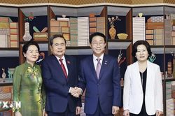 Chủ tịch Quốc hội Hàn Quốc chủ trì tiệc chiêu đãi Chủ tịch Quốc hội và Phu nhân
