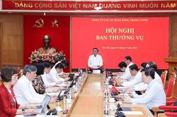 Thường trực Ban Bí thư chủ trì Hội nghị Ban Thường vụ Đảng ủy các cơ quan Đảng Trung ương