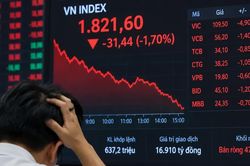 Áp lực bán phủ đỏ thị trường, VN Index mất hơn 31 điểm
