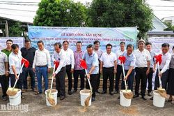 Tân Hiệp khởi công cầu Ngang Kênh Zero hơn 7,4 tỉ đồng