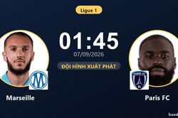 TRỰC TIẾPTrực tiếp Marseille vs Paris FC: Đội hình xuất phát