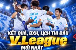 Bảng xếp hạng V.League 2026/27 sau vòng 1: Nam Định dẫn đầu