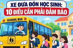 Infographic Xe đưa đón học sinh: 10 điều cần phải đảm bảo