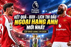 Bảng xếp hạng Ngoại hạng Anh mới nhất: Man City và Arsenal cùng 9 điểm