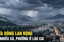 Ngày 7/9, mưa dông lan rộng tại nhiều xã, phường ở Lào Cai
