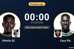 TRỰC TIẾPTrực tiếp Vitória SC vs Casa Pia: Hiệp 2 bắt đầu, hòa 0-0