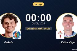 TRỰC TIẾPTrực tiếp Getafe vs Celta Vigo: Đội hình xuất phát