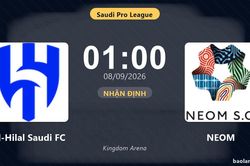 Nhận định Al-Hilal Saudi FC vs NEOM: Chủ nhà nối dài mạch thăng hoa?