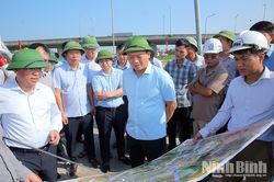UBND tỉnh đôn đốc tiến độ thi công và giải ngân vốn dự án cao tốc Ninh Bình-Hải Phòng, đoạn qua tỉnh Ninh Bình