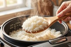 Tại sao không nên mở nắp nồi cơm điện để xới cho đến khi cơm chín hẳn?