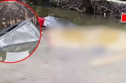 Ô tô chở 5 người lao xuống mương ở Hải Phòng, 2 vợ chồng tử vong