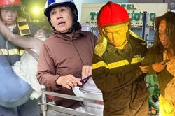 Khoảnh khắc người dân phá cửa, chặn xe hô hoán cứu người vụ cháy khách sạn