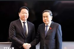 Chủ tịch Quốc hội Trần Thanh Mẫn tiếp lãnh đạo một số tập đoàn của Hàn Quốc