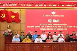 Mặt trận Tây Ninh phối hợp hoạt động cùng các tổ chức tôn giáo