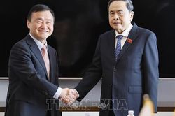 Chủ tịch Quốc hội Trần Thanh Mẫn tiếp lãnh đạo một số tập đoàn lớn của Hàn Quốc