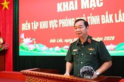 Khai mạc diễn tập khu vực phòng thủ tỉnh Đắk Lắk