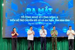 Ninh Bình ra mắt mô hình điểm tổ công nghệ số cộng đồng và điểm hỗ trợ chuyển đổi số