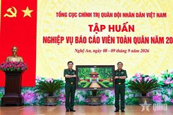 Khai mạc Hội nghị tập huấn nghiệp vụ báo cáo viên toàn quân năm 2026