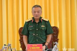Thượng tướng Lê Quang Minh kiểm tra tại Ban chỉ đạo 515 TP Cần Thơ