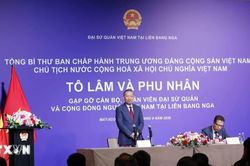 Tổng Bí thư, Chủ tịch nước mong doanh nhân người Việt tại Nga tiếp tục là hạt nhân thúc đẩy hợp tác hai nước