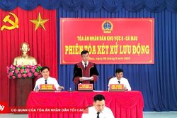 TAND khu vực 8 – Cà Mau mở phiên tòa lưu động xét xử 3 vụ án hình sự