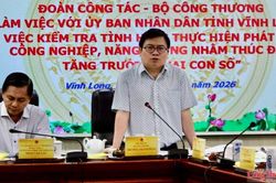 Thứ trưởng Bộ Công Thương Trương Thanh Hoài làm việc với tỉnh Vĩnh Long