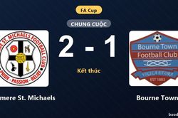 Boldmere St. Michaels đánh bại Bourne Town ở trận đá lại FA Cup
