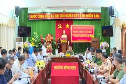 Kiểm tra công tác phòng, chống thiên tai tại khu vực An Lão, An Nhơn