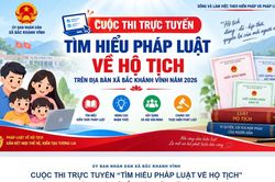 Xã Bắc khánh Vĩnh tổ chức cuộc thi trực tuyến tìm hiểu pháp luật về hộ tịch