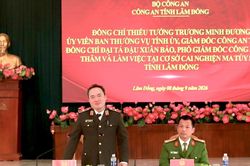 Lãnh đạo Công an tỉnh thăm, làm việc tại Cơ sở cai nghiện ma túy số 4