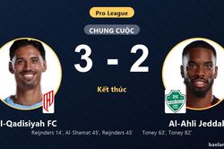 Hạ kịch tính Al-Ahli Jeddah 3-2, Al-Qadisiyah FC chen chân vào top 3 Pro League