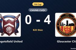 Mangotsfield United thua đậm 0-4 trước Gloucester City tại vòng đá lại FA Cup