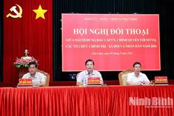 Xã Phát Diệm tổ chức hội nghị đối thoại với cán bộ, đảng viên và nhân dân