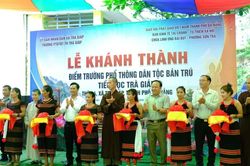 Đà Nẵng: Khánh thành Điểm trường Phổ thông Dân tộc Bán trú Tiểu học Trà Giáp cho học sinh vùng cao
