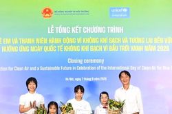 Trẻ em, thanh niên hành động vì không khí sạch