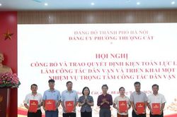 Đảng ủy phường Thượng Cát kiện toàn lực lượng làm công tác dân vận