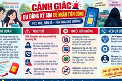 Đừng vì tiền công mà đăng ký SIM cho người khác