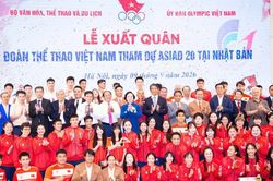 Đoàn Việt Nam xuất quân, 348 VĐV phấn đấu tối thiểu 4 huy chương vàng ASIAD 2026