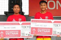 Hai cầu thủ U17 được sang tập huấn ở Nhật Bản