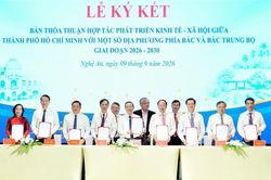 Đẩy mạnh hợp tác giữa Thành phố Hồ Chí Minh và một số địa phương Bắc bộ và Bắc Trung bộ