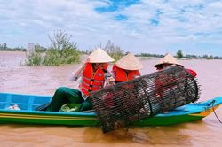 ĐBSCL: Du khách thích thú 'sống chung với lũ'