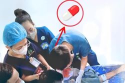 Viên thuốc mắc đường thở, bệnh nhân ung thư ngừng tuần hoàn