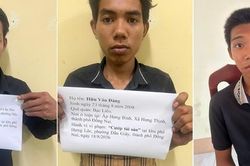 Bắt nhóm đối tượng rượt đuổi chém người, cướp tài sản