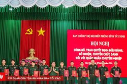 Tây Ninh kiện toàn chức danh 107 QNCN