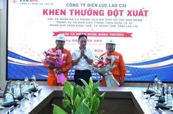 Khen thưởng hai nhân viên Điện lực Lào Cai có hành động đẹp giúp người gặp nạn