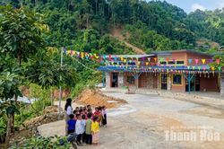 Bản Mùa Xuân đã có điểm trường mới