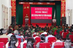 Khai mạc Diễn tập chiến đấu phòng thủ xã Trường Văn